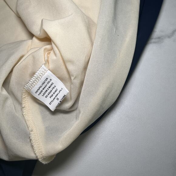 NWT In Style Pink Ivory Blue Color Block Dress Sleeveless Pullover Size Small - Picture 9 of 11